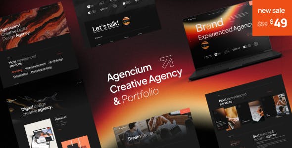 Agencium | Creative Agency & Portfolio WordPress Theme