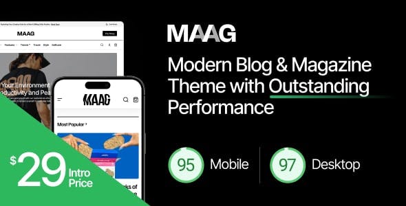 Maag - Modern Blog & Magazine Theme with Outstanding Performance