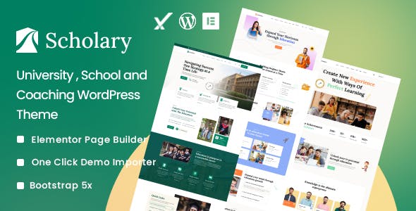 Scholary - University, School and Coaching WordPress Theme