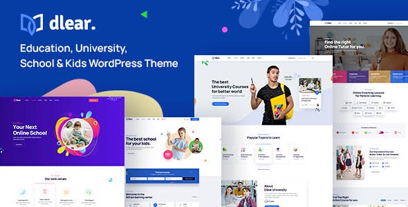 Dlear - Education, University & School WordPress Theme