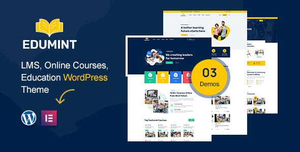 Edumint – LMS, Online Courses, Education WordPress Theme