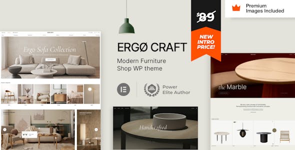 ErgoCraft – Furniture Shop WordPress Theme