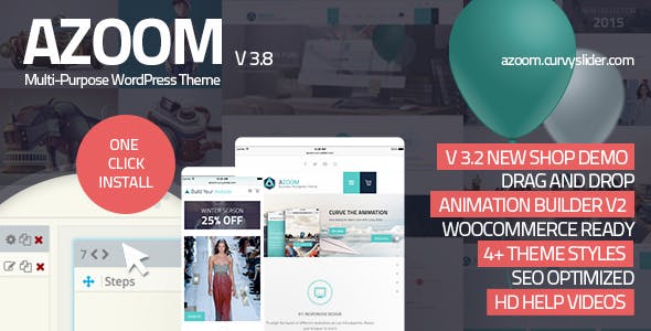 Azoom | Multi-Purpose Theme with Animation Builder