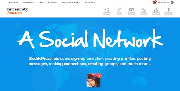 CommunityJunction - BuddyPress Membership Theme