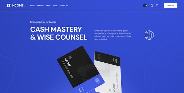 Income - Finance & Consulting Business WordPress Theme