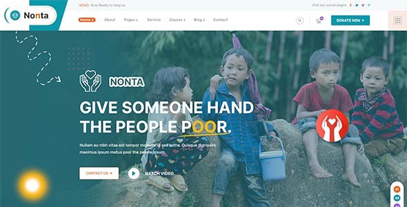 Nonta - Nonprofit & Charity WordPress Theme