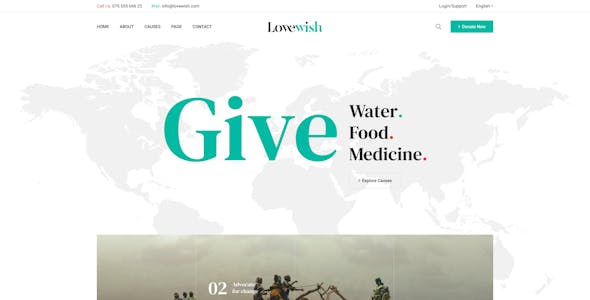 Lovewish - Nonprofit & Charity WordPress Theme