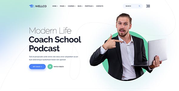 Wellco - Coaching & Online Courses WordPress Theme