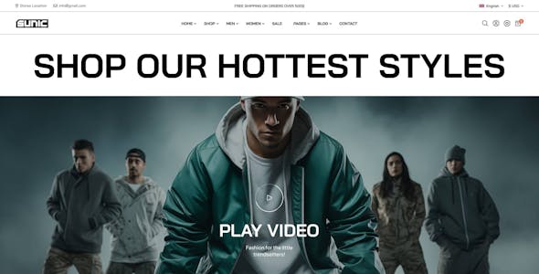 Sunic - Street Style Fashion WooCommerce Theme