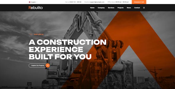 Rebuilto - Construction WordPress Theme