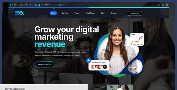 Saira - Digital Agency WordPress