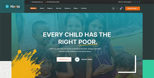 Nonta - Nonprofit & Charity WordPress Theme