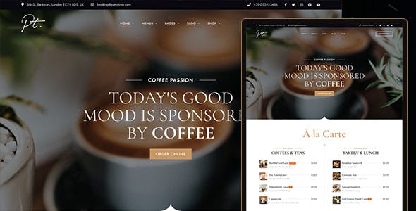 PatioTime - Restaurant WordPress Theme