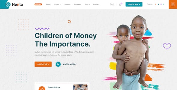 Nonta - Nonprofit & Charity WordPress Theme