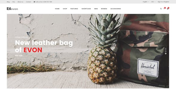 Evon - Bag Store WooCommerce WordPress Theme