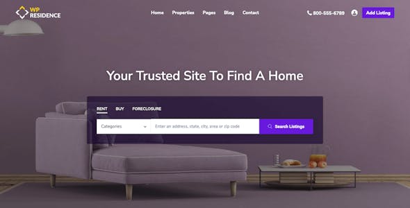 Residence Real Estate WordPress Theme