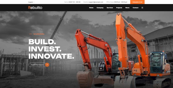 Rebuilto - Construction WordPress Theme