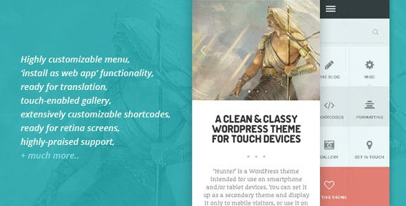 HUNTER - A clean & classy WordPress theme