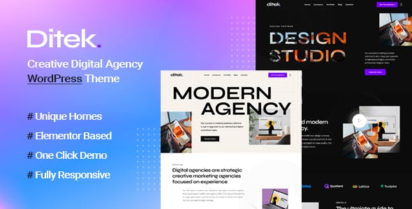 Ditek - Digital Agency Creative Portfolio WordPress Theme