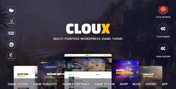 Cloux | Game & Gaming Theme