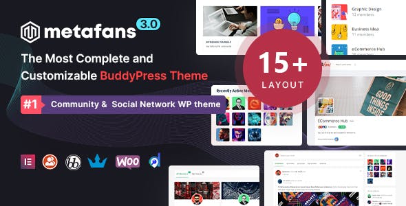 MetaFans - Community & Social Network BuddyPress Theme