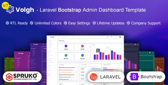 Volgh – Laravel Admin Template